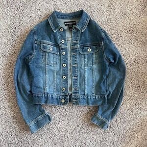 Express Jeans Denim Washed Jacket M